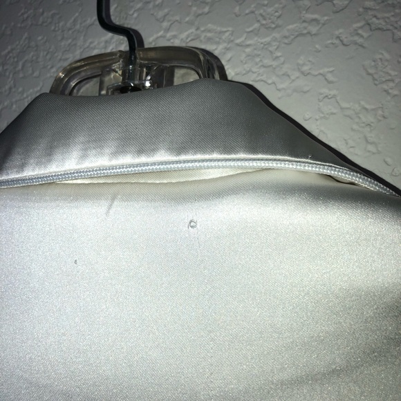 Lulus Dreamiest Delight White Satin Feather Two-Piece Pajama Set Size S - Picture 12 of 14